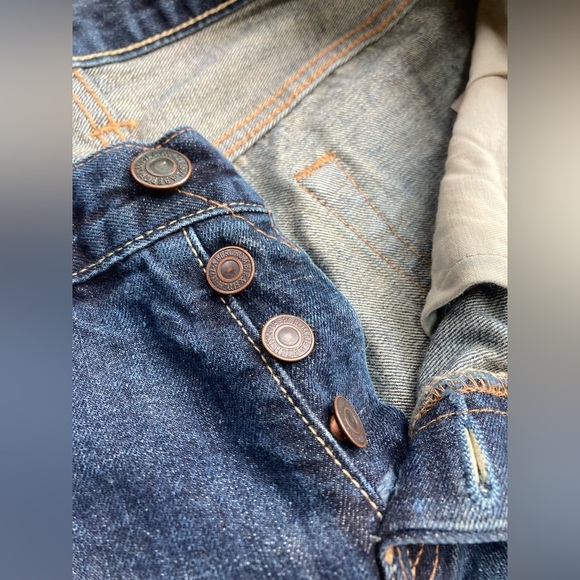 Abercrombie & Fitch 1892 Jeans Men’s 31x30 Relaxed Fit Button Fly Blue Denim - Picture 5 of 7